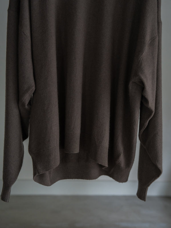 Cashmere Balloon Sleeve Knit【taupe】