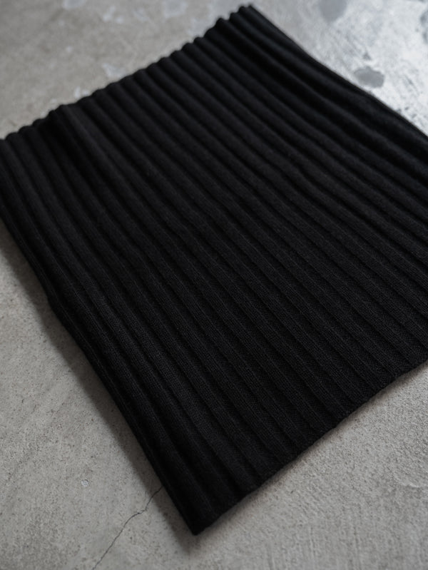 Cashmere Double Wrap Snood【black】