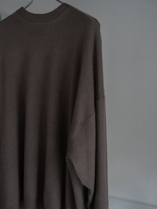 Cashmere Balloon Sleeve Knit【taupe】