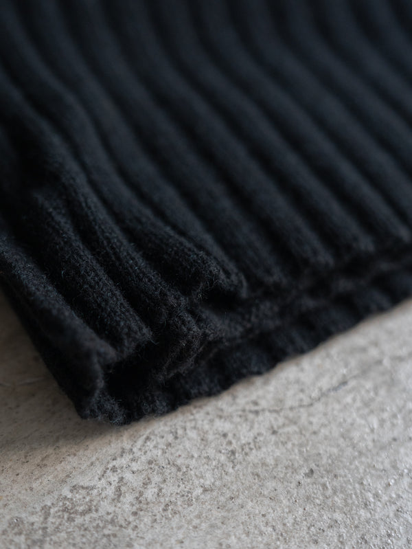 Cashmere Double Wrap Snood【black】