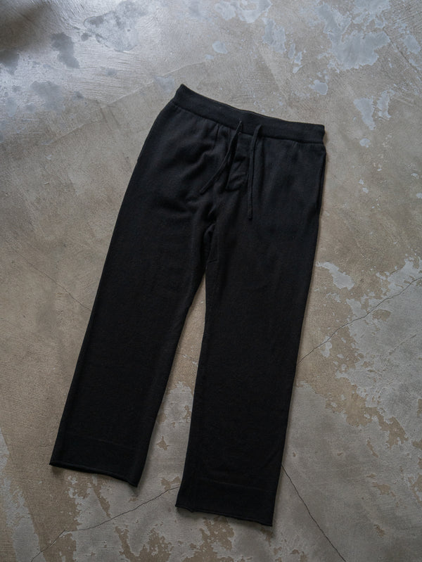Cashmere Easy Flare Pants【black】