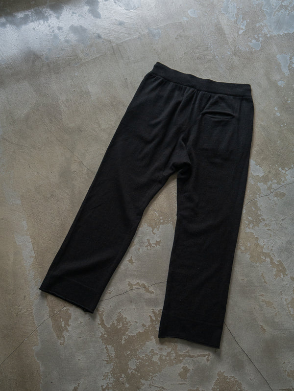 Cashmere Easy Flare Pants【black】