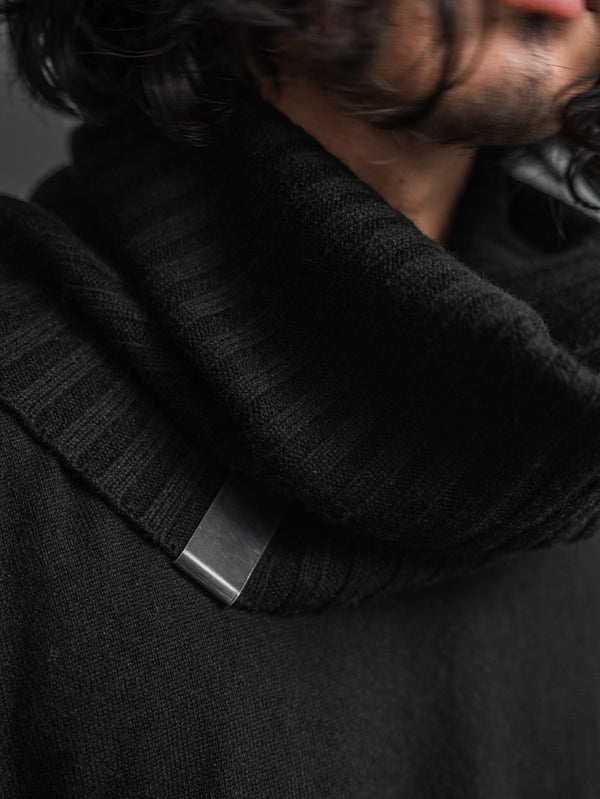 Cashmere Double Wrap Snood【black】