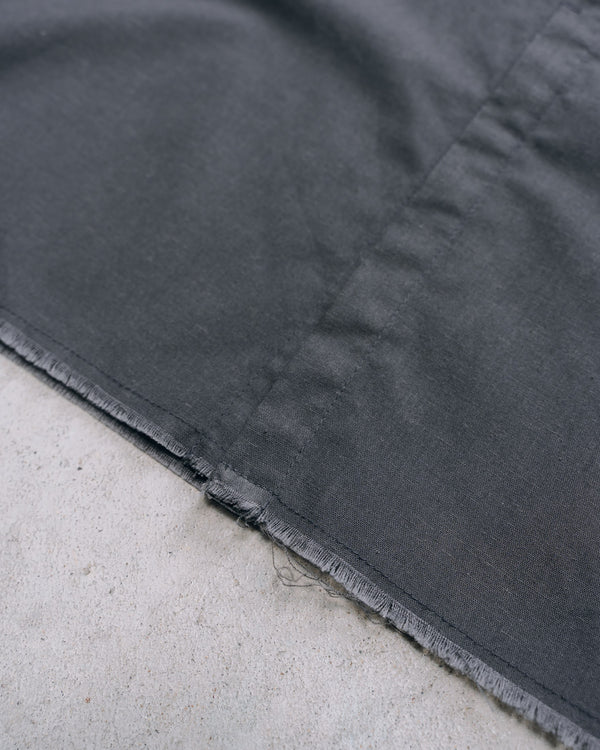 DarkGray Frayed Edge Linen Shirt [for setup]