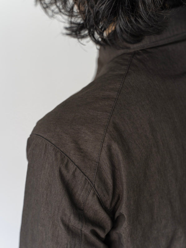 Textured Crease Shirt [Cigar Black]