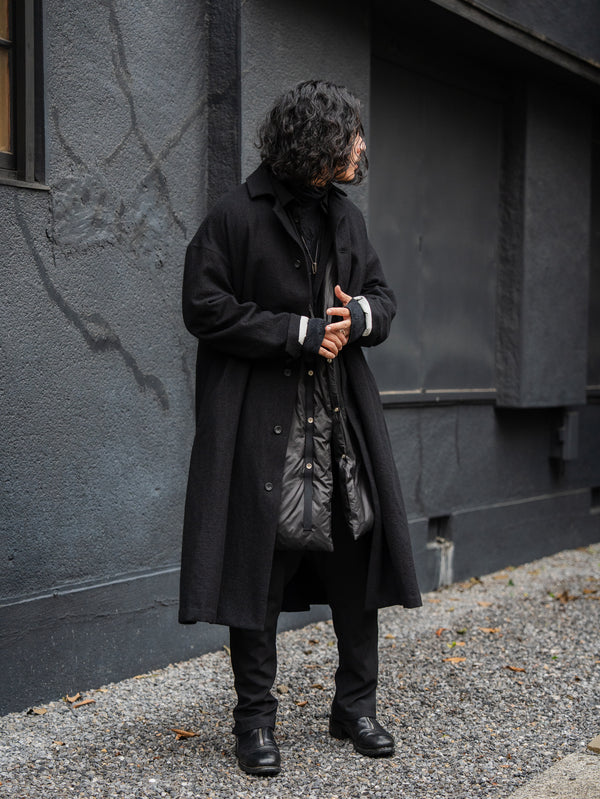 Thermal Layered Long Vest 【BLACK】