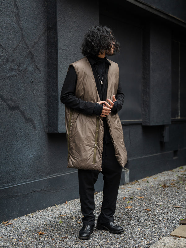 Thermal Layered Long Vest 【DUST】