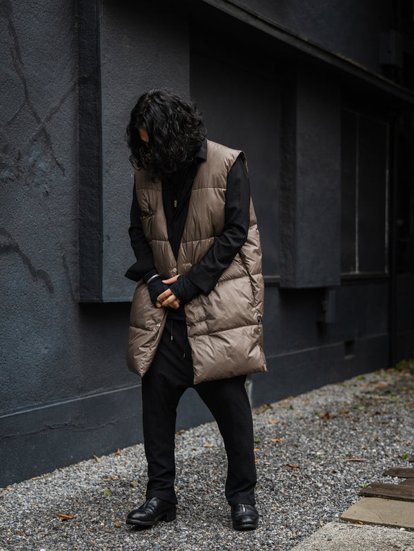 Thermal Layered Long Vest 【DUST】