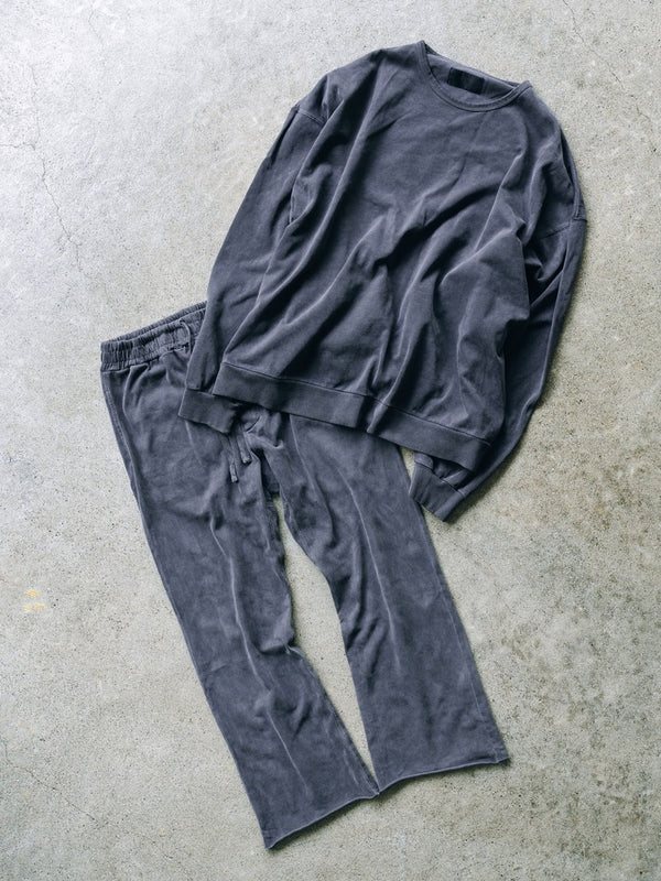 Cut-off Flare Sweatpants [Pigment Gray]