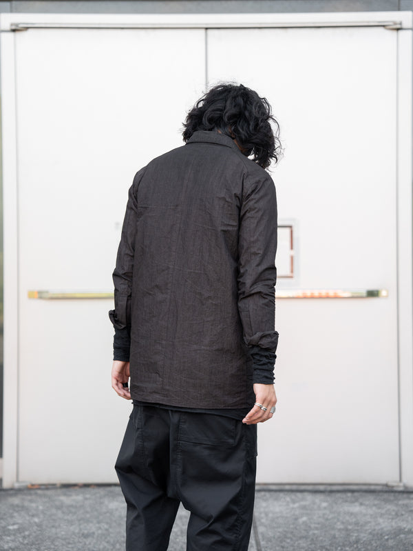 Craft Fabric Layered L/S T-shirt【black】