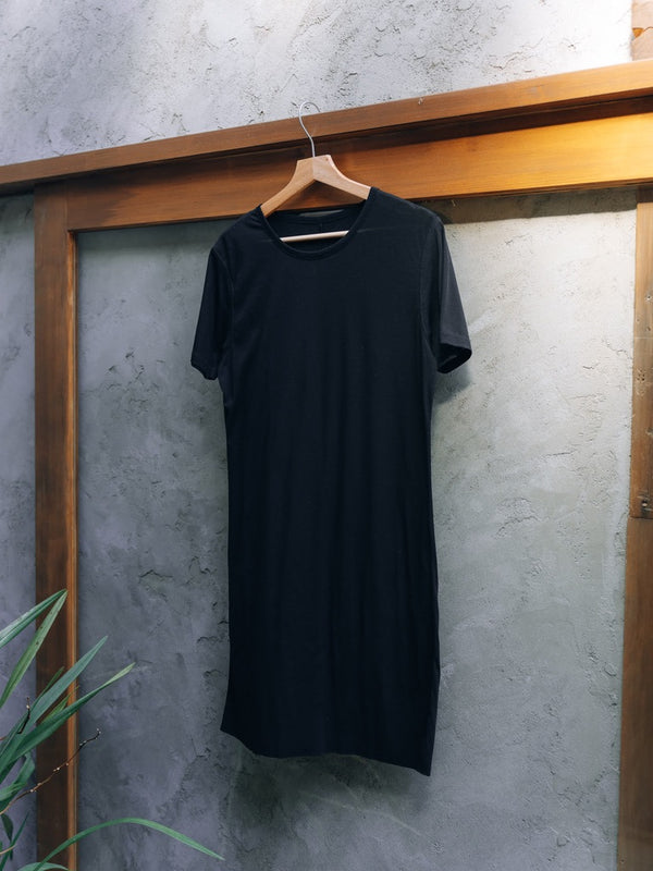 Luxe Gas Spun Layered T-shirt [black]