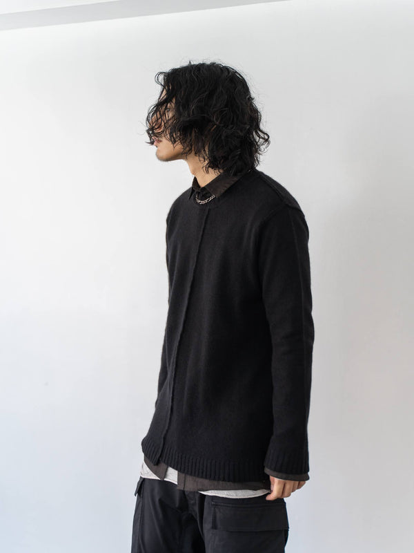 Textured Crease Shirt [Cigar Black]