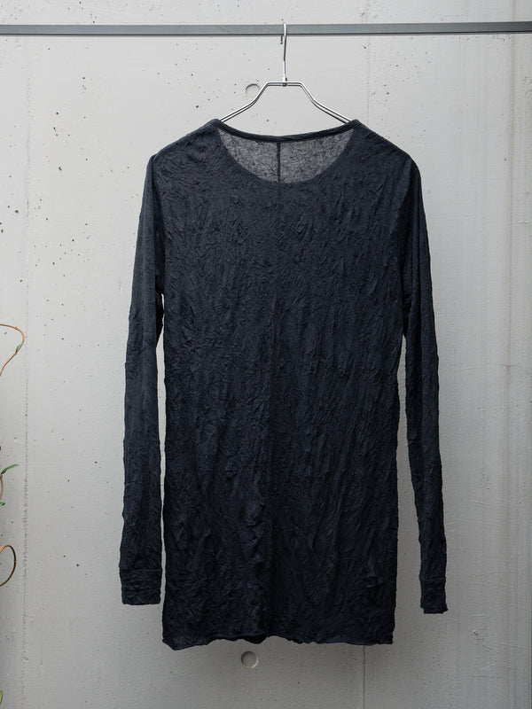 Craft Fabric Layered L/S T-shirt【black】