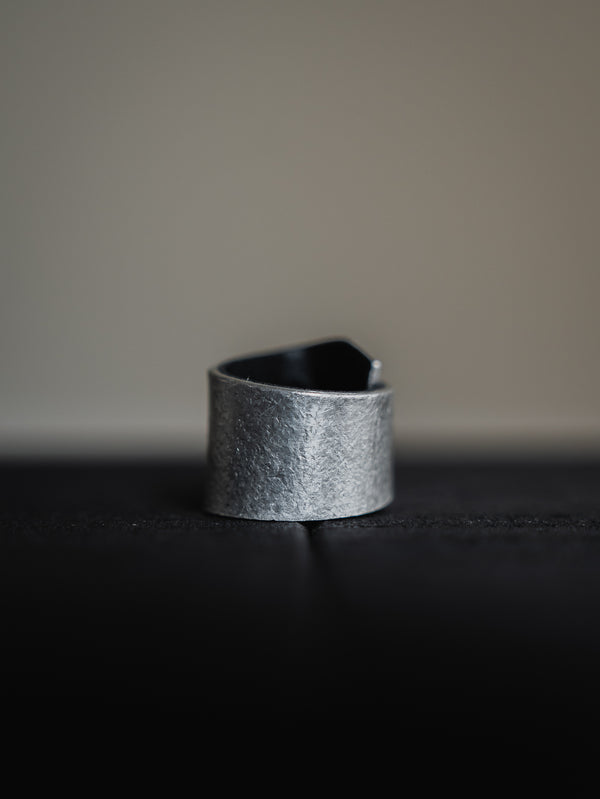 Stannum Leather Ring 002 [Silver]