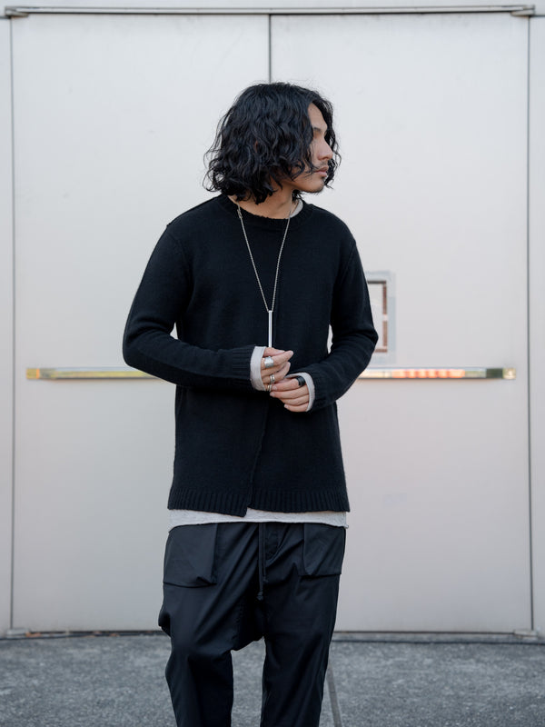 Craft Fabric Layered L/S T-shirt【oyster】