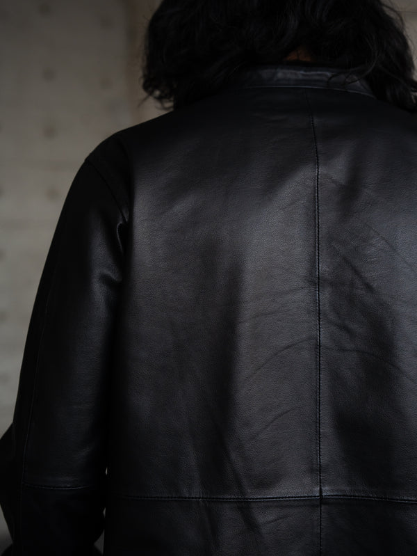 Inverto-Seam Reversible Leather Jacket