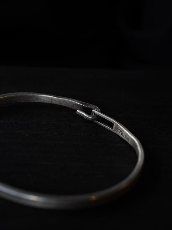 Silver Hook Bangle