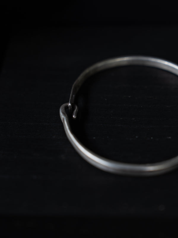 Silver Hook Bangle