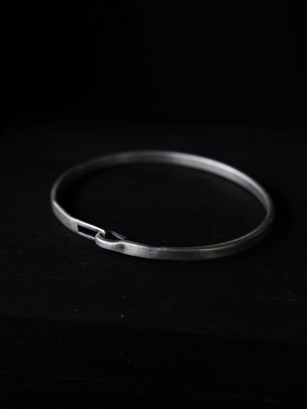 Silver Hook Bangle