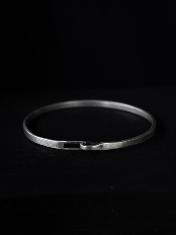 Silver Hook Bangle