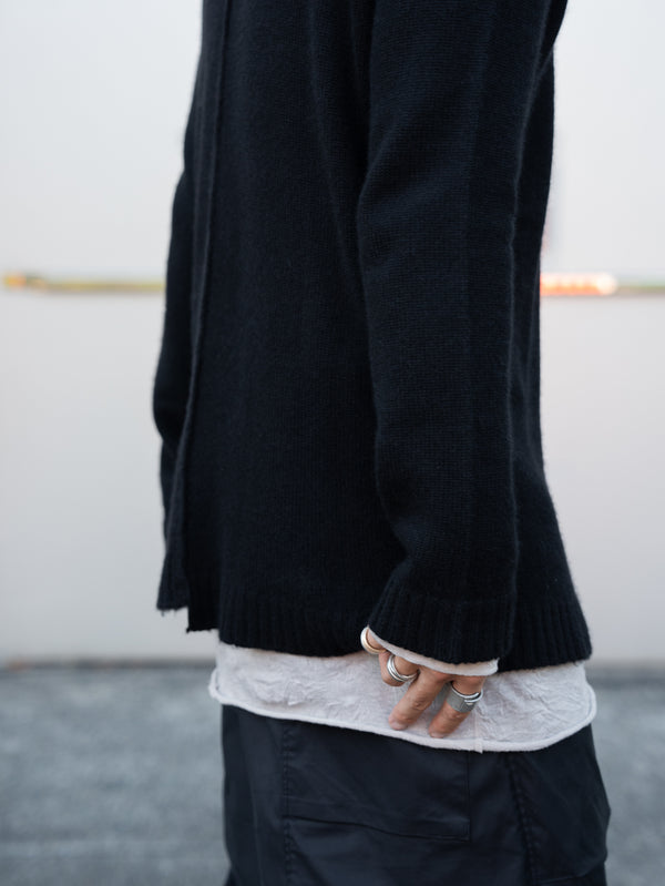 Craft Fabric Layered L/S T-shirt【oyster】