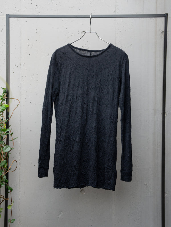 Craft Fabric Layered L/S T-shirt【black】