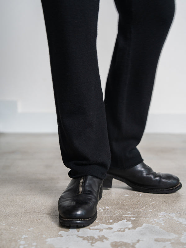 Cashmere Easy Flare Pants【black】