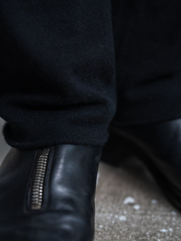Cashmere Easy Flare Pants【black】