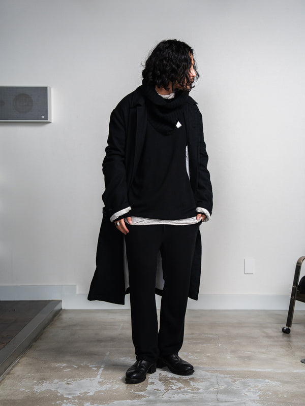 Cashmere Easy Flare Pants【black】