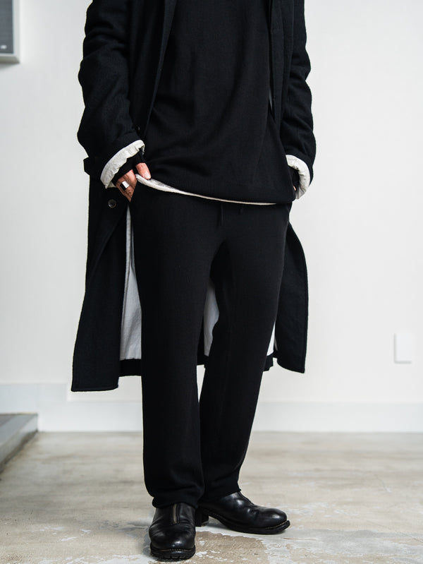 Cashmere Easy Flare Pants【black】