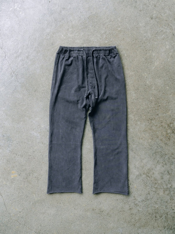 Cut-off Flare Sweatpants [Pigment Gray]