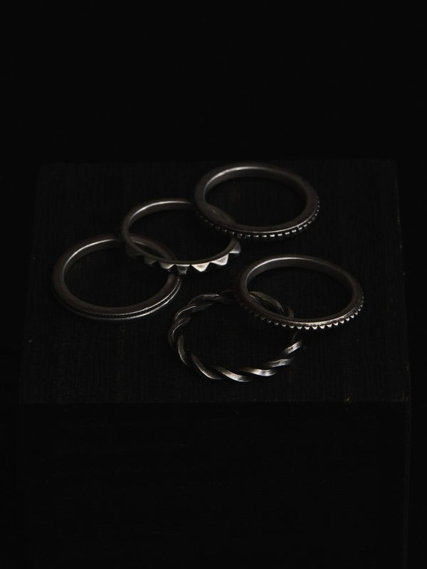 5 Piece Layered Pinky Ring - PRY