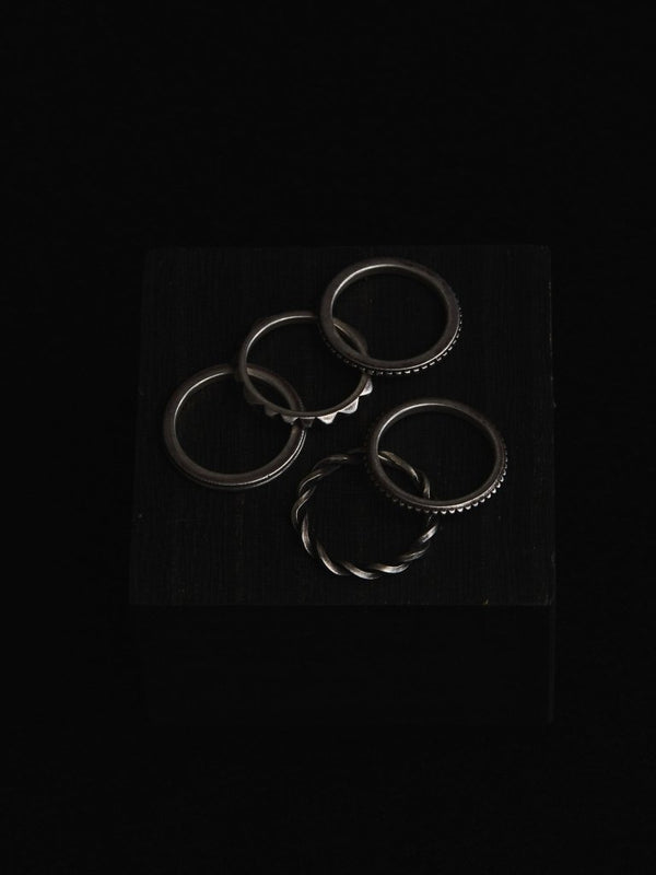 5 Piece Layered Pinky Ring - PRY