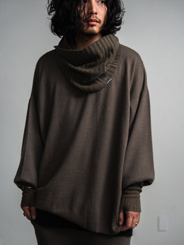 Cashmere Double Wrap Snood【taupe】