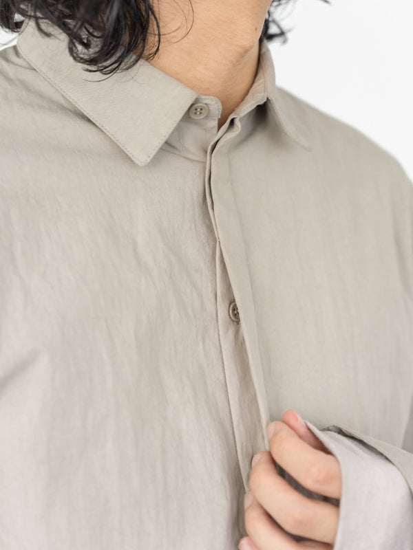 Textured Crease Shirt [Desert Gray]