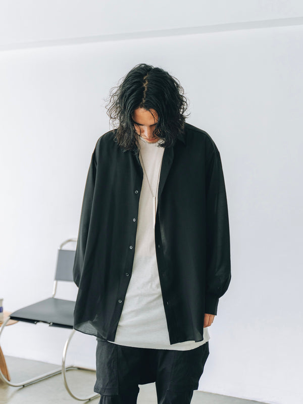 Luxe Gas Spun Layered T-shirt [milk]