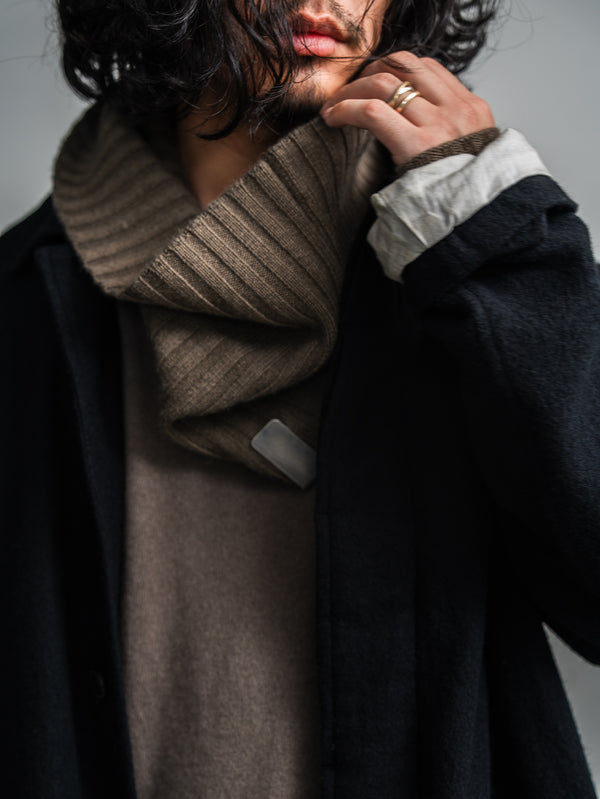 Cashmere Double Wrap Snood【taupe】