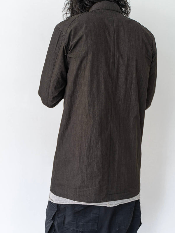 Textured Crease Shirt [Cigar Black]