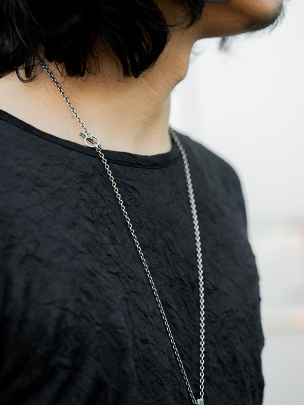 Craft Fabric Layered L/S T-shirt【black】