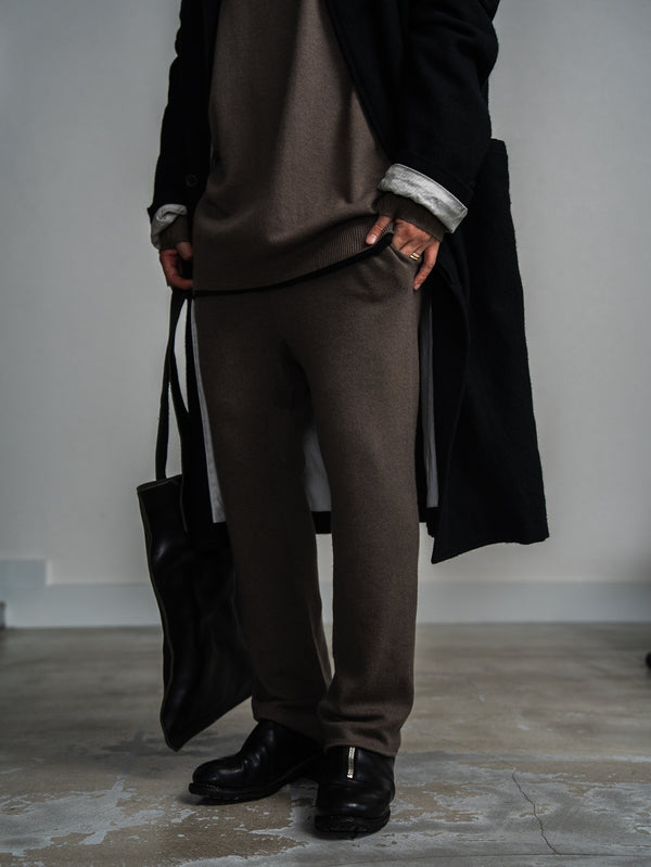 Cashmere Easy Flare Pants【taupe】