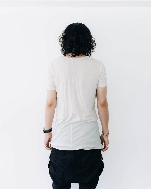 Luxe Gas Spun Layered T-shirt [milk]