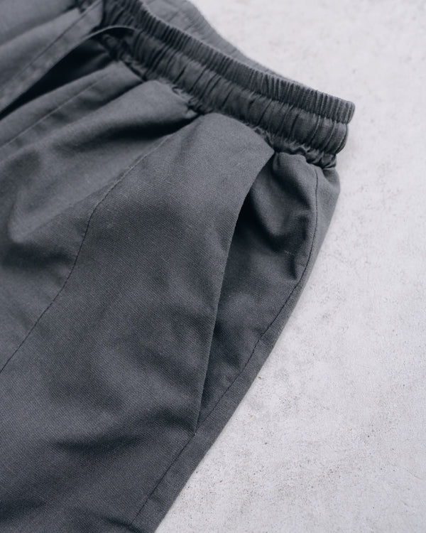 DarkGray Modern Cut Linen Shorts [for setup]