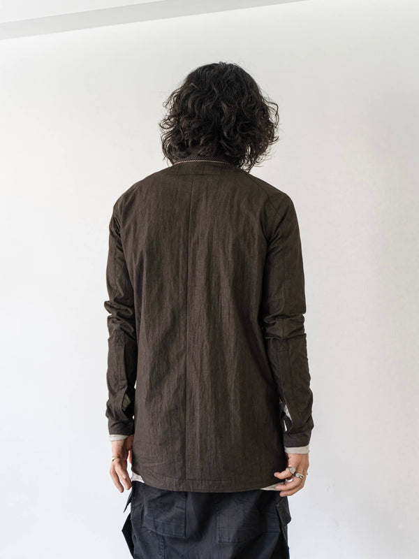 Textured Crease Shirt [Cigar Black]