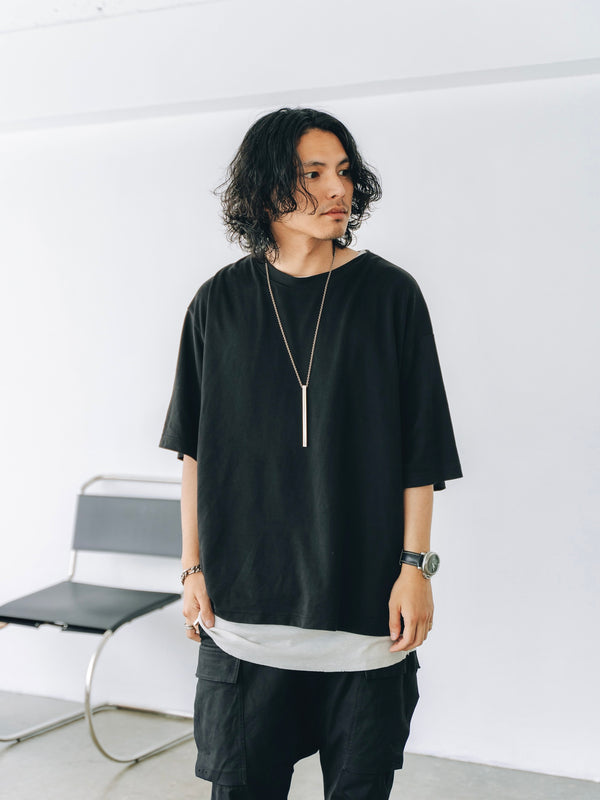 Luxe Gas Spun Layered T-shirt [milk]