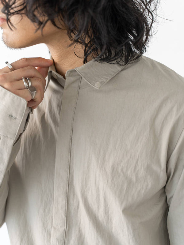 Textured Crease Shirt [Desert Gray]