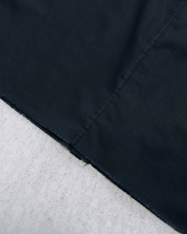 Black Frayed Edge Linen Shirt [for setup]