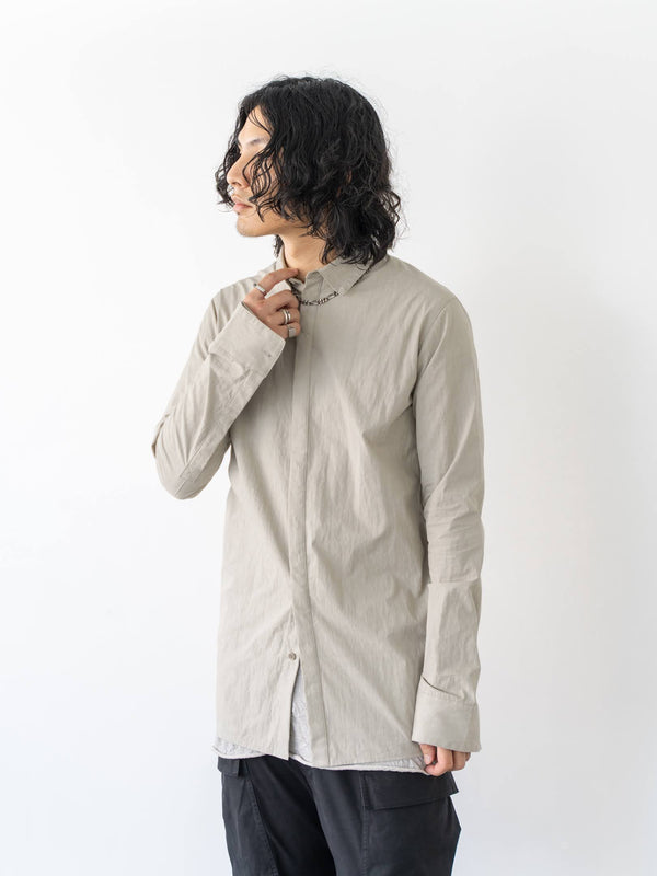 Textured Crease Shirt [Desert Gray]