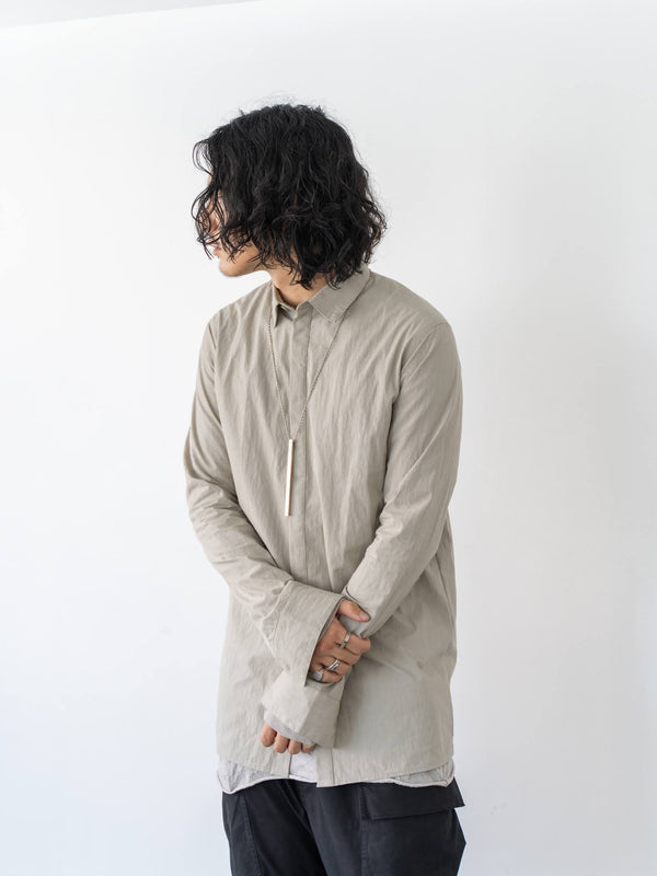 Textured Crease Shirt [Desert Gray]