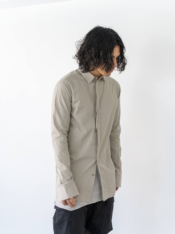 Textured Crease Shirt [Desert Gray]