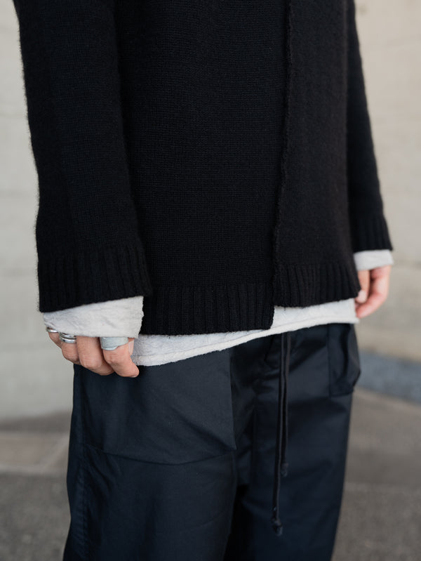 Brushed Cashmere Docking Sweater